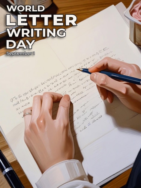 PSD writing day special background with psd file