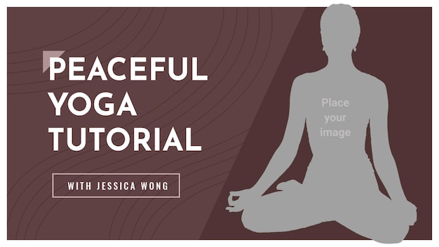 PSD yoga design youtube banner and youtube template