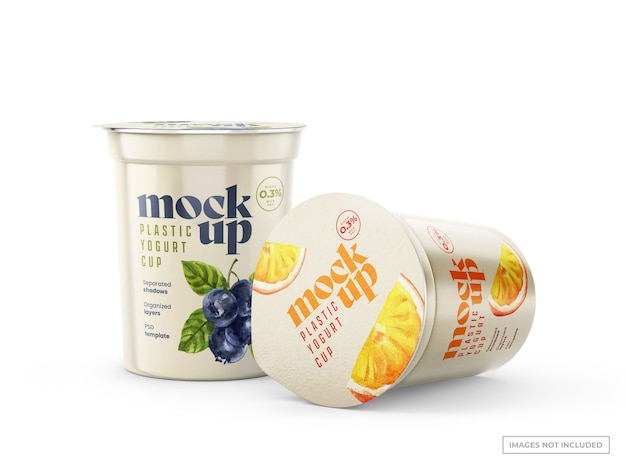 Yogurt Cups Mockups