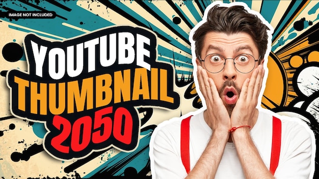 Youtube video thumbnail template