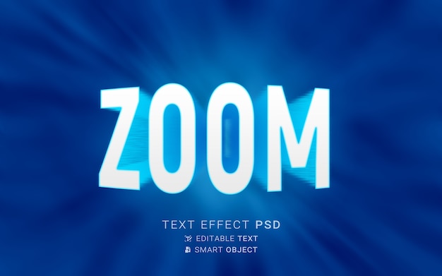 Zoom text effect