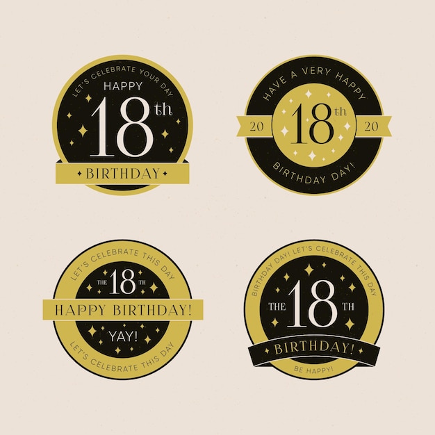 18th birthday badges