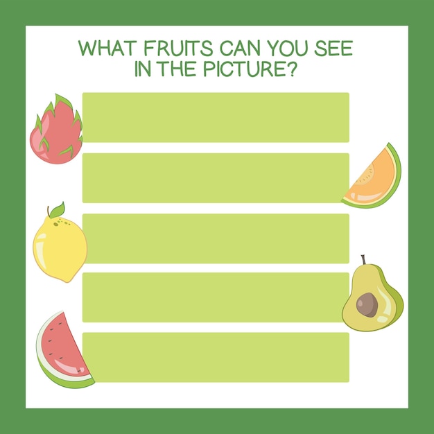 267 What fruits can you see