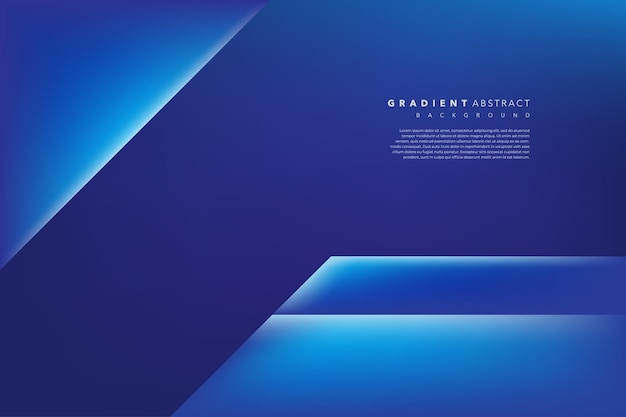 Vector 3d abstract and modern blue background design