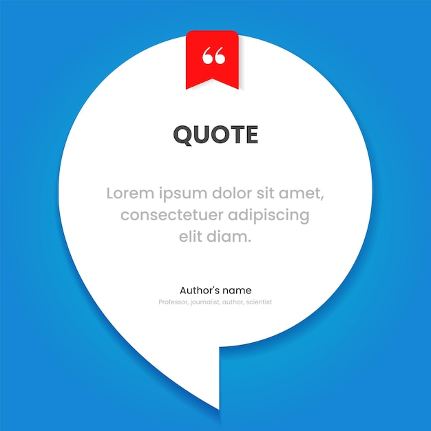 3d bubble testimonial banner quote infographic social media post template designs for quotes