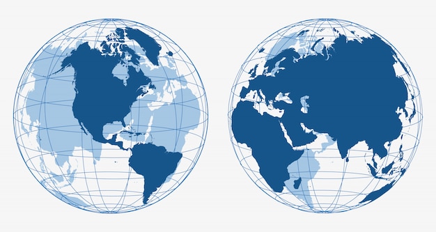 3d earth globe icons