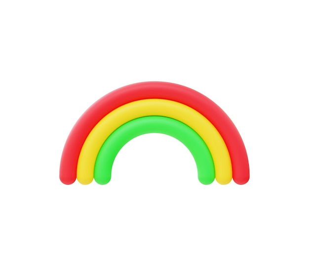 3d Realistic Rainbow vector Illustration