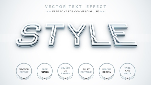 3D style  edit text effect font style