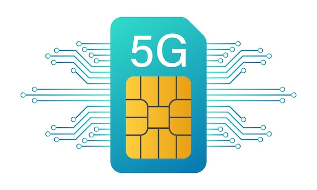 Vector 5g mobile telecommunications technology symbol vector