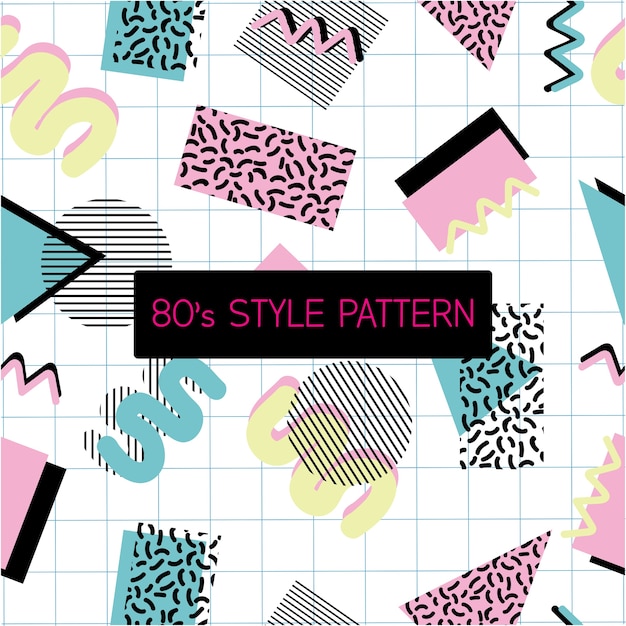 Vector 80's style pattern