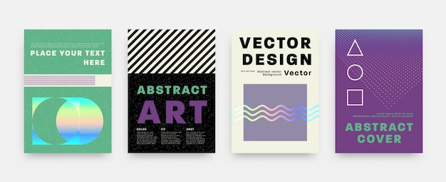 abstrac geometric flyer collection