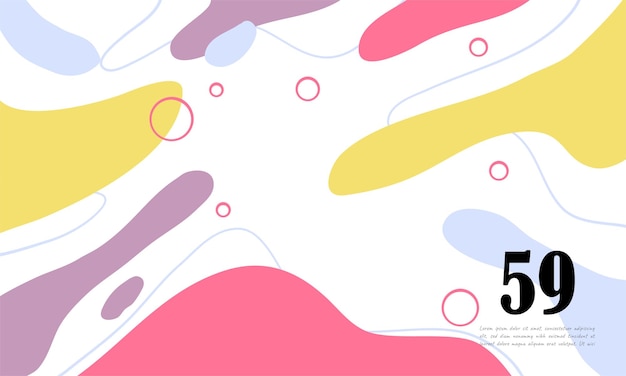 abstract background design vector with color hand drawn style