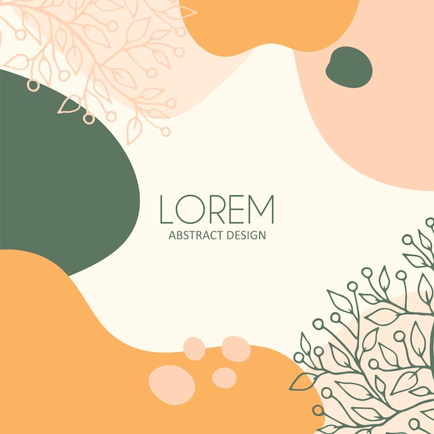 Abstract background. Modern design template in minimal style. Stylish cover for beauty presentation, branding design.