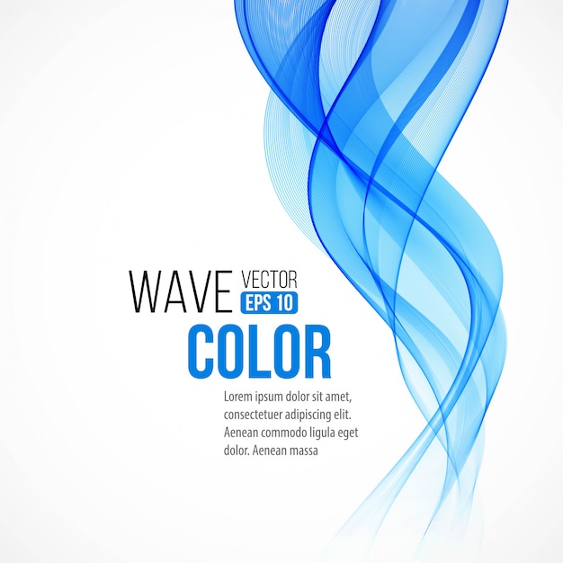 Abstract background with blue wave