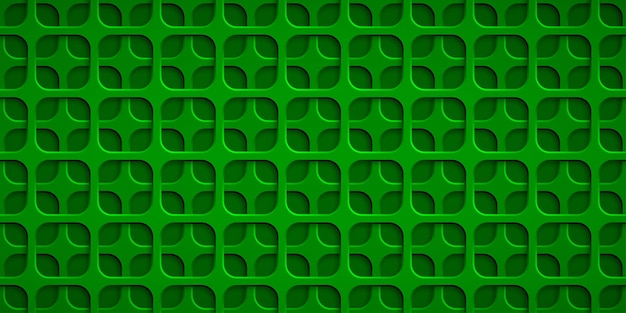 Abstract background with squares holes in green colors