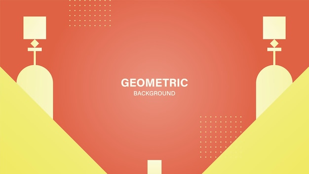 Vector abstract background with various geometric shapes