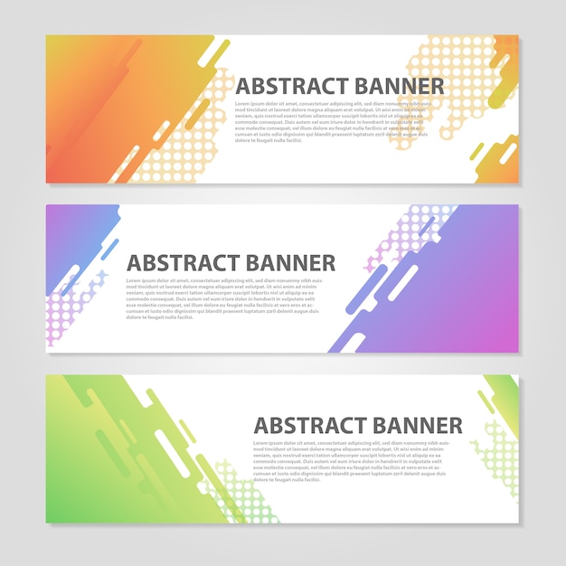 Abstract banner template 