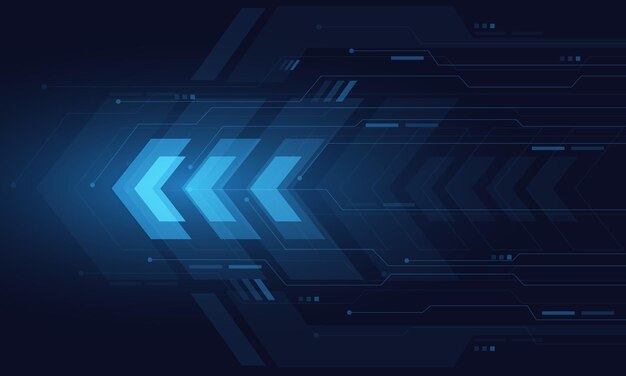 Vector abstract blue arrow speed technology dynamic geometric design modern futuristic creative vector