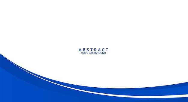 Vector abstract blue wavy style for business background