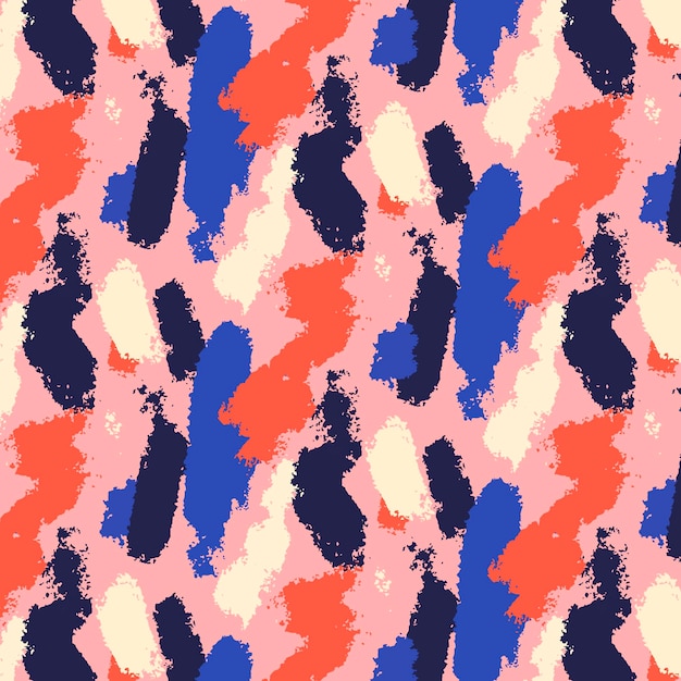 Abstract brush stroke pattern style