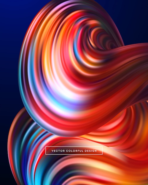 Abstract colorful fluid background