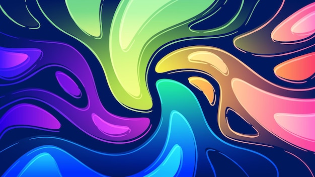 Abstract colorful fluid gradient background illustration