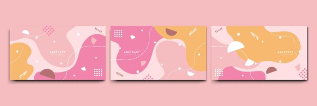 Abstract colorful Memphis flat geometric shapes background Abstract composition with lines square dot triangle circle and wavy flat style Design for poster presentation card cover banner