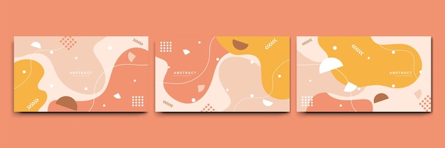 Abstract colorful Memphis flat geometric shapes background Abstract composition with lines square dot triangle circle and wavy flat style Design for poster presentation card cover banner