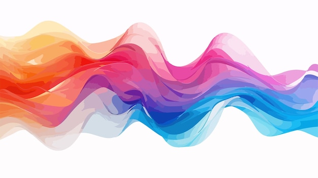 Abstract Colorful Wavy Background with Burst of Color