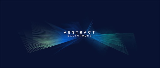 Vector abstract dark blue purple geometric digital future technology flowing line background yellowgreennavy blue gradient wave lines texture web banner background for cover header poster slide