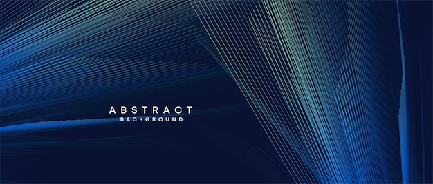 Vector abstract dark blue purple geometric digital future technology flowing line background yellowgreennavy blue gradient wave lines texture web banner background for cover header poster slide