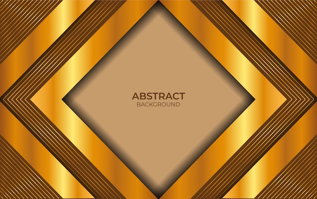 Abstract Design Brown And Gold Background