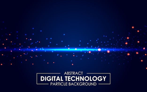 abstract digital technology light rays background