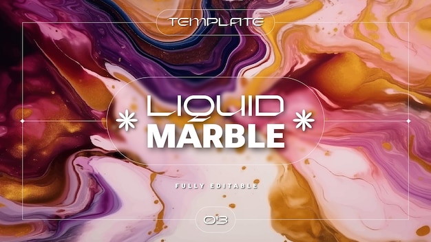 Vector abstract fluid marble vector background template