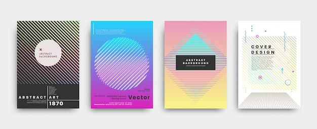 abstract flyer collection