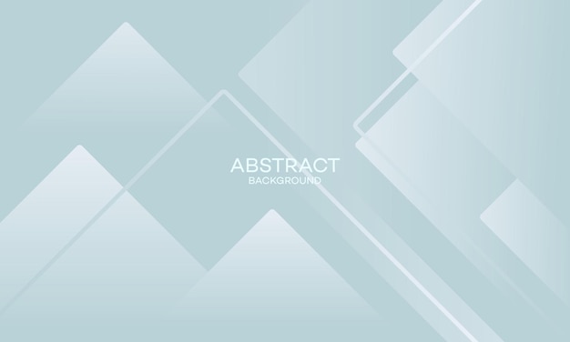 Vector abstract geometric background with white shapes on light blue