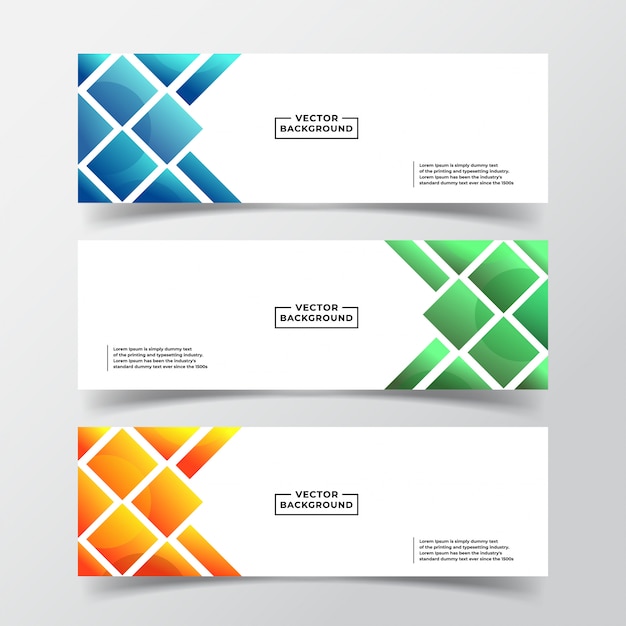 Abstract Gradient background set 