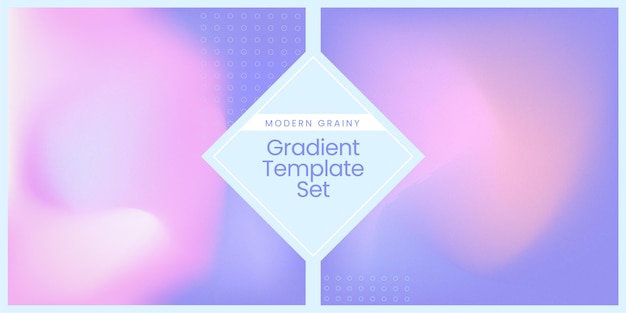 Abstract gradient template set