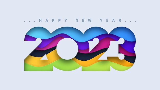 Abstract happy new year 2023 background