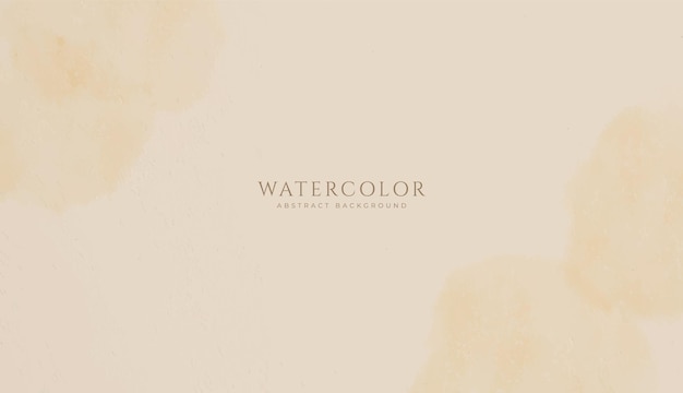 Abstract horizontal watercolor background Neutral light beige colored empty space background illustration