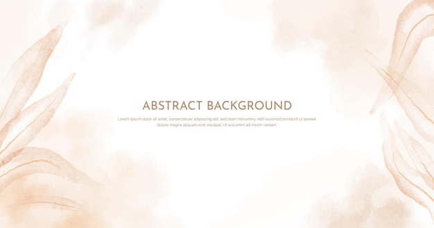 Abstract horizontal watercolor background Neutral light colored empty space background illustration