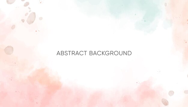 Vector abstract horizontal watercolor background neutral light colored empty space background illustration