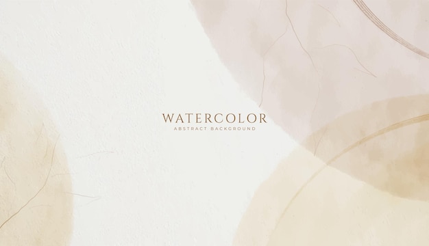 Abstract horizontal watercolor background Neutral light colored empty space background illustration