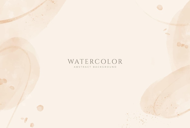 Abstract horizontal watercolor background Neutral light colored empty space background illustration