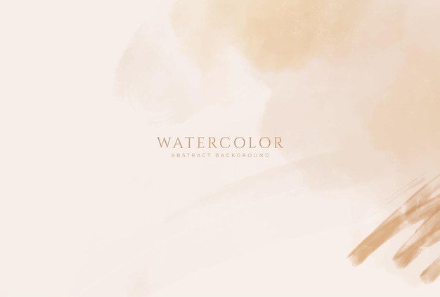 Abstract horizontal watercolor background Neutral light colored empty space background illustration