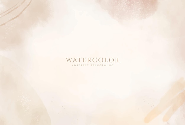 Abstract horizontal watercolor background Neutral light colored empty space background illustration