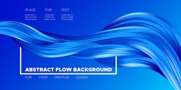 Vector abstract liquid shapes flow background design