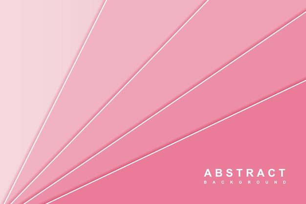 Vector abstract minimalist pink background with diagonal shape overlap layered