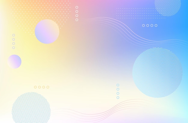 Vector abstract modern background with waves and geometric shapes