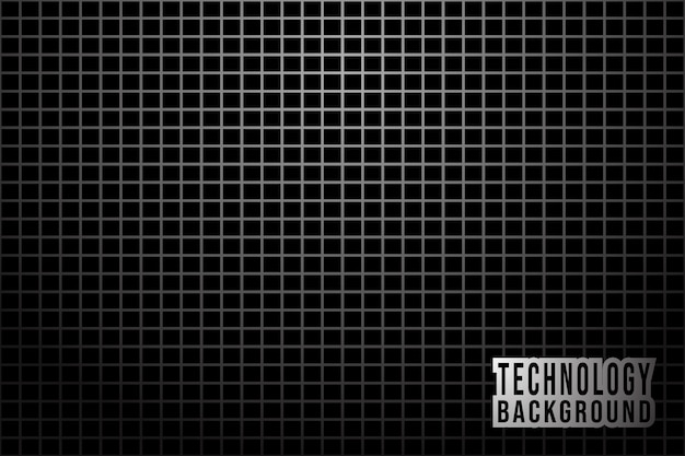 Abstract monochrome background with metallic grid